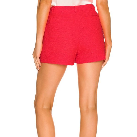 L AGENCE L'agence Aneta Tweed Shorts In Diva Pink - Picture 2 of 6